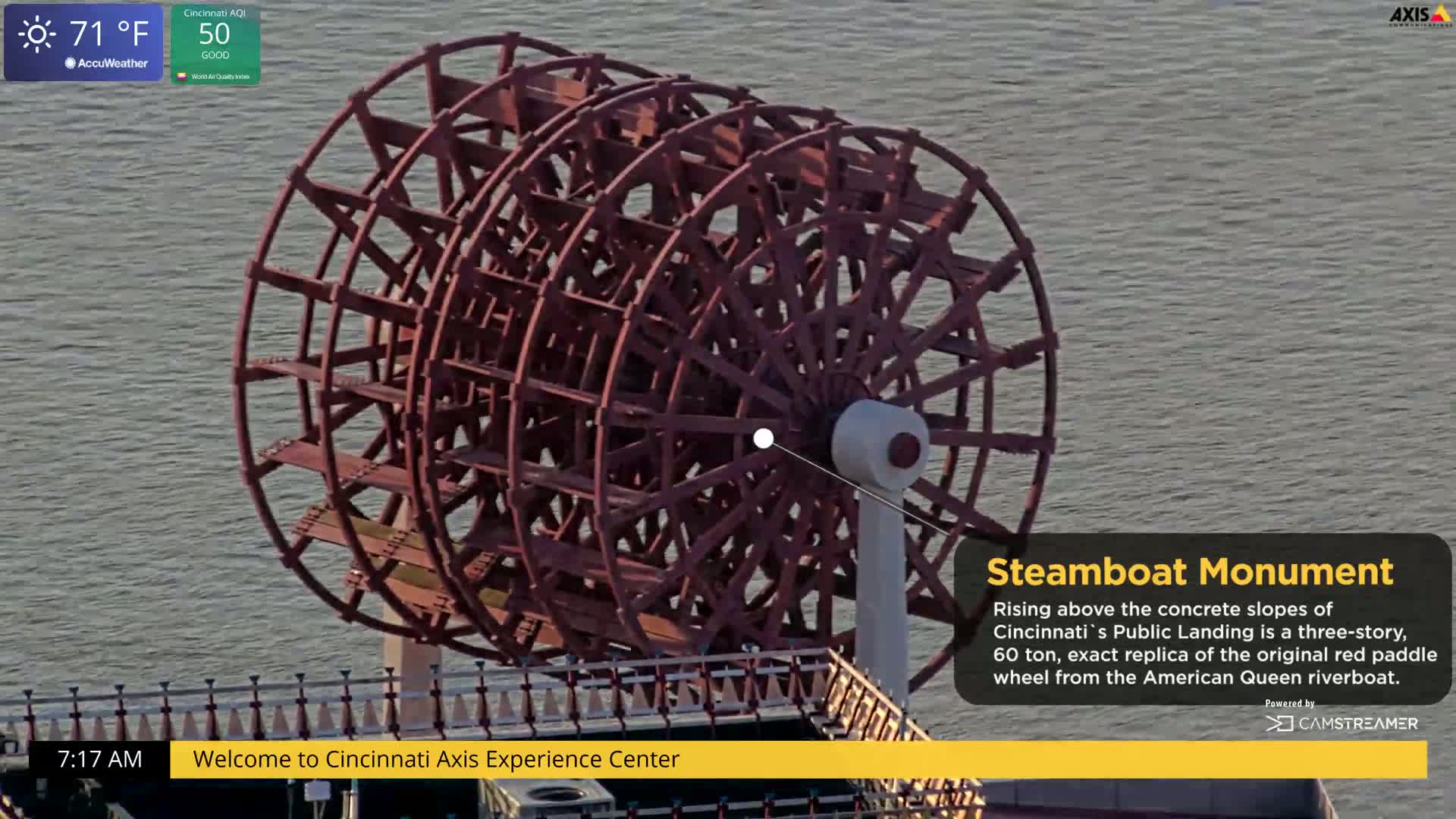 Cincinnati Skyline Live Cam - Cincinnati, Hamilton, Ohio, USA