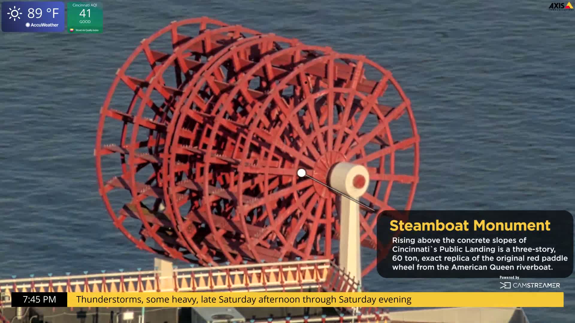 Cincinnati Skyline Live Cam - Cincinnati, Hamilton, Ohio, USA