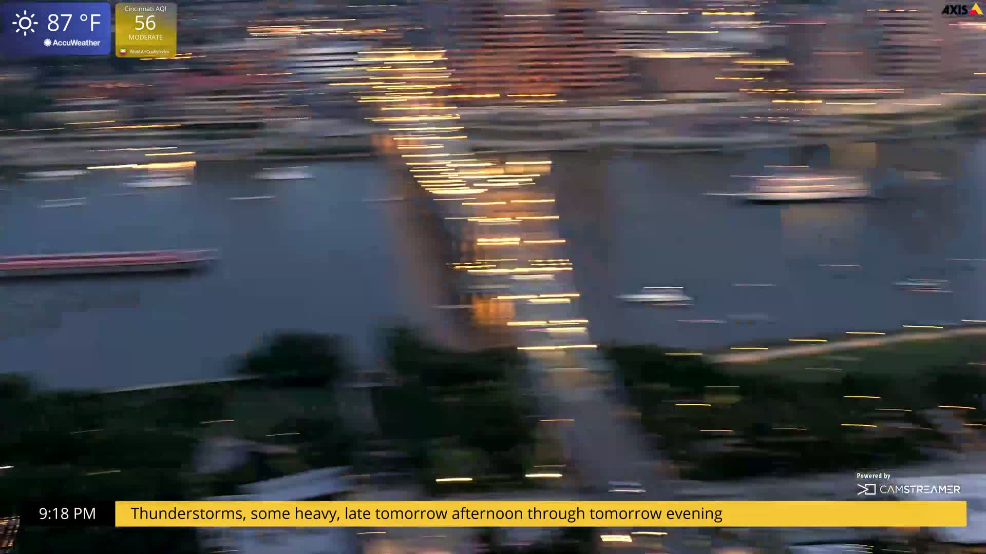 Cincinnati Skyline Live Cam - Cincinnati, Hamilton, Ohio, USA