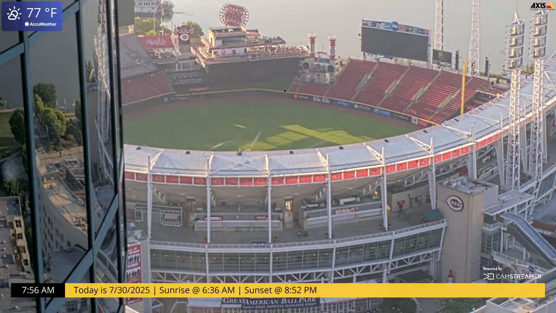 Cincinnati Skyline Live Cam - Cincinnati, Hamilton, Ohio, USA