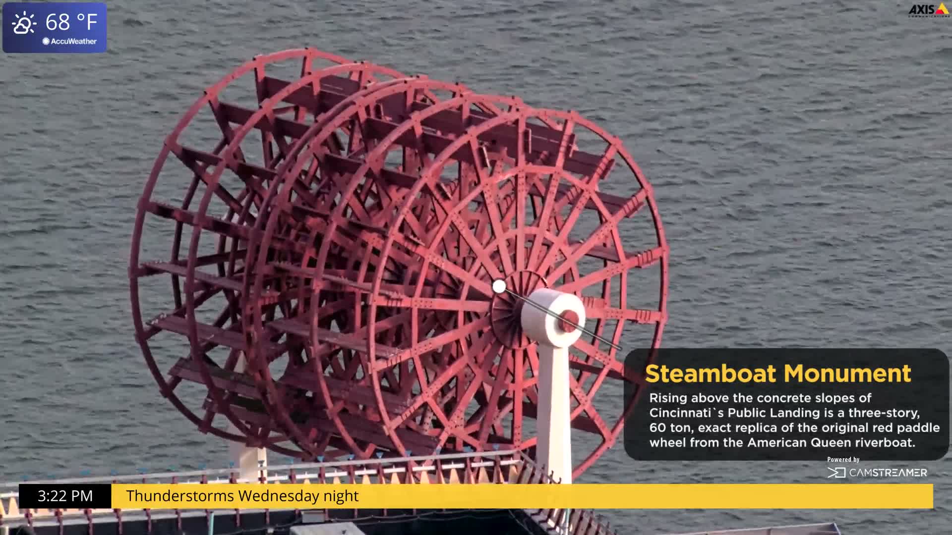 Cincinnati Skyline Live Cam - Cincinnati, Hamilton, Ohio, USA