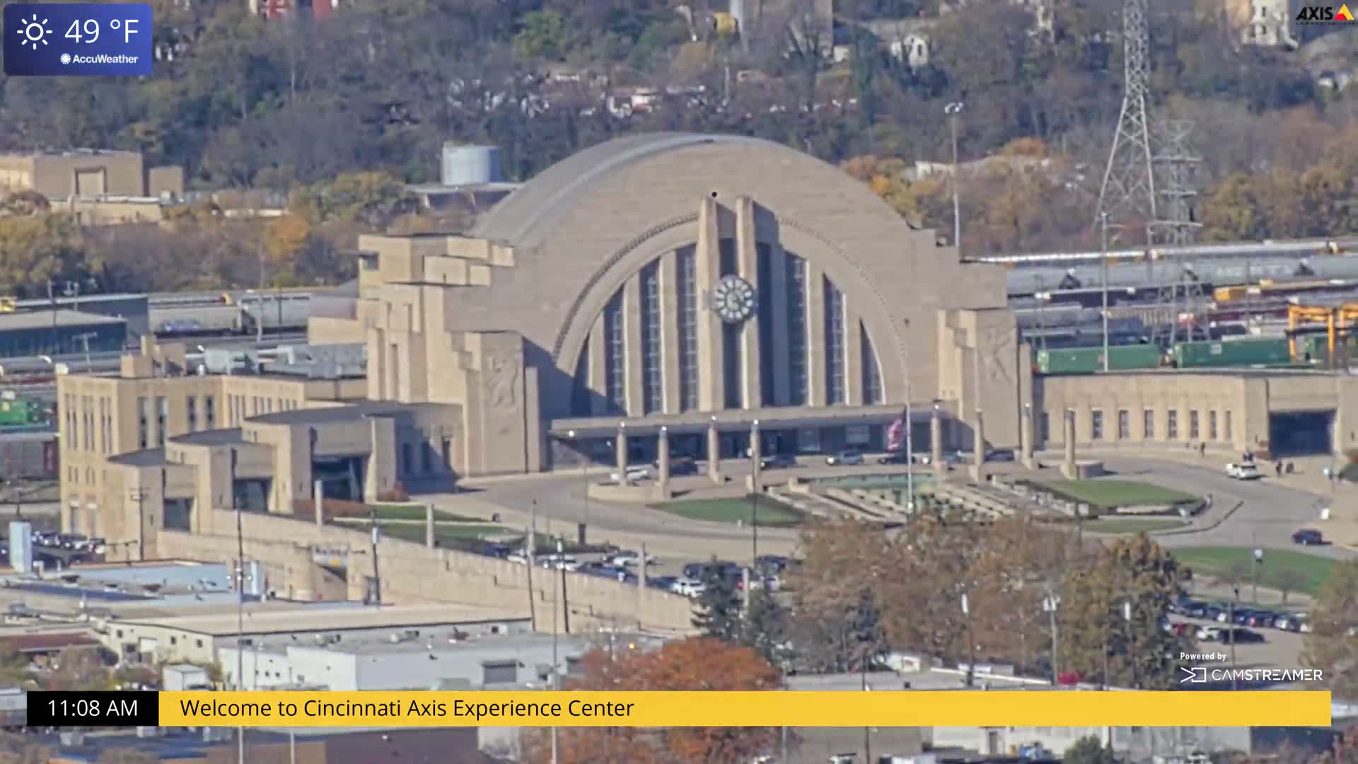Cincinnati Skyline Live Cam - Cincinnati, Hamilton, Ohio, USA