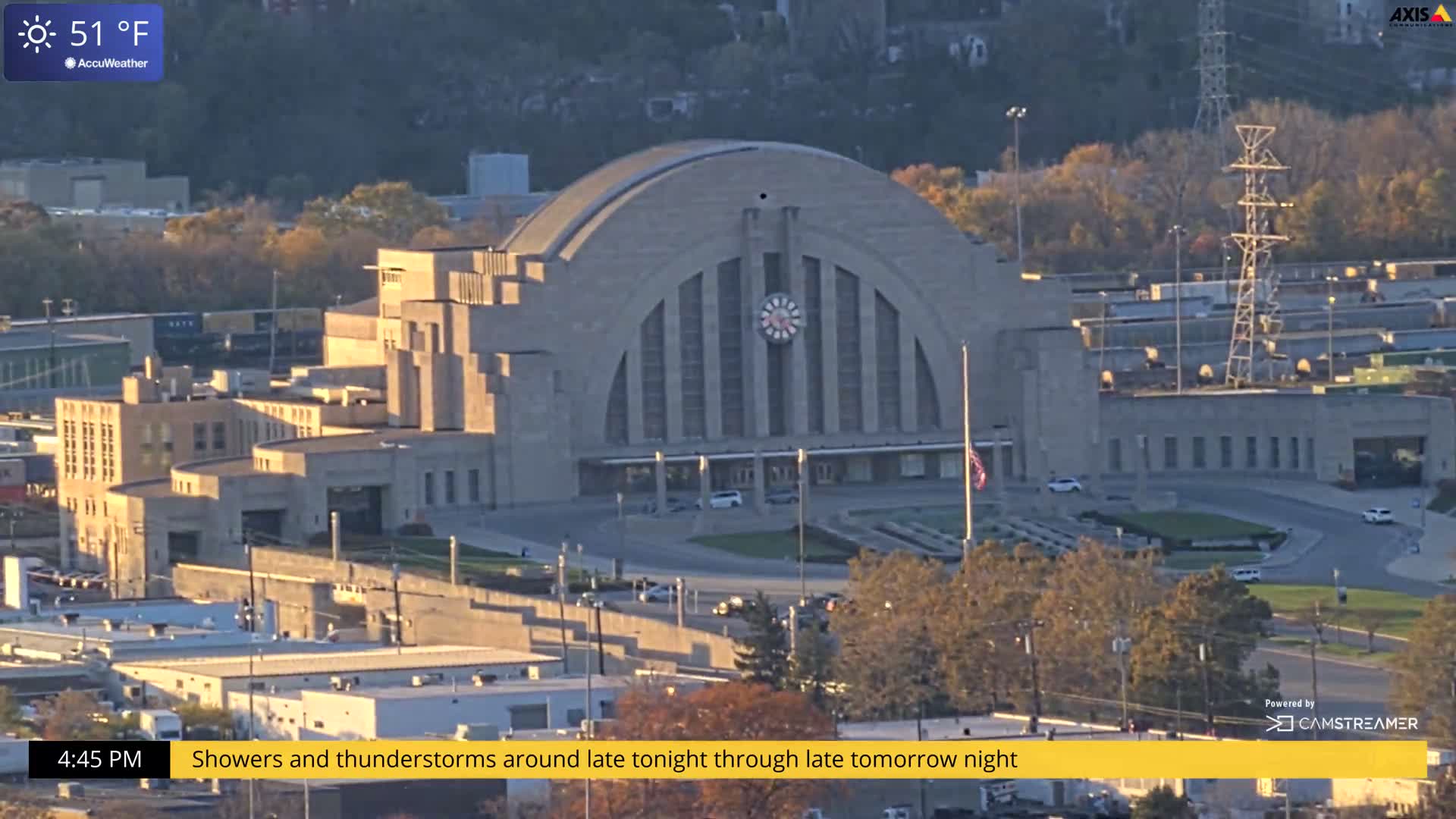 Cincinnati Skyline Live Cam - Cincinnati, Hamilton, Ohio, USA