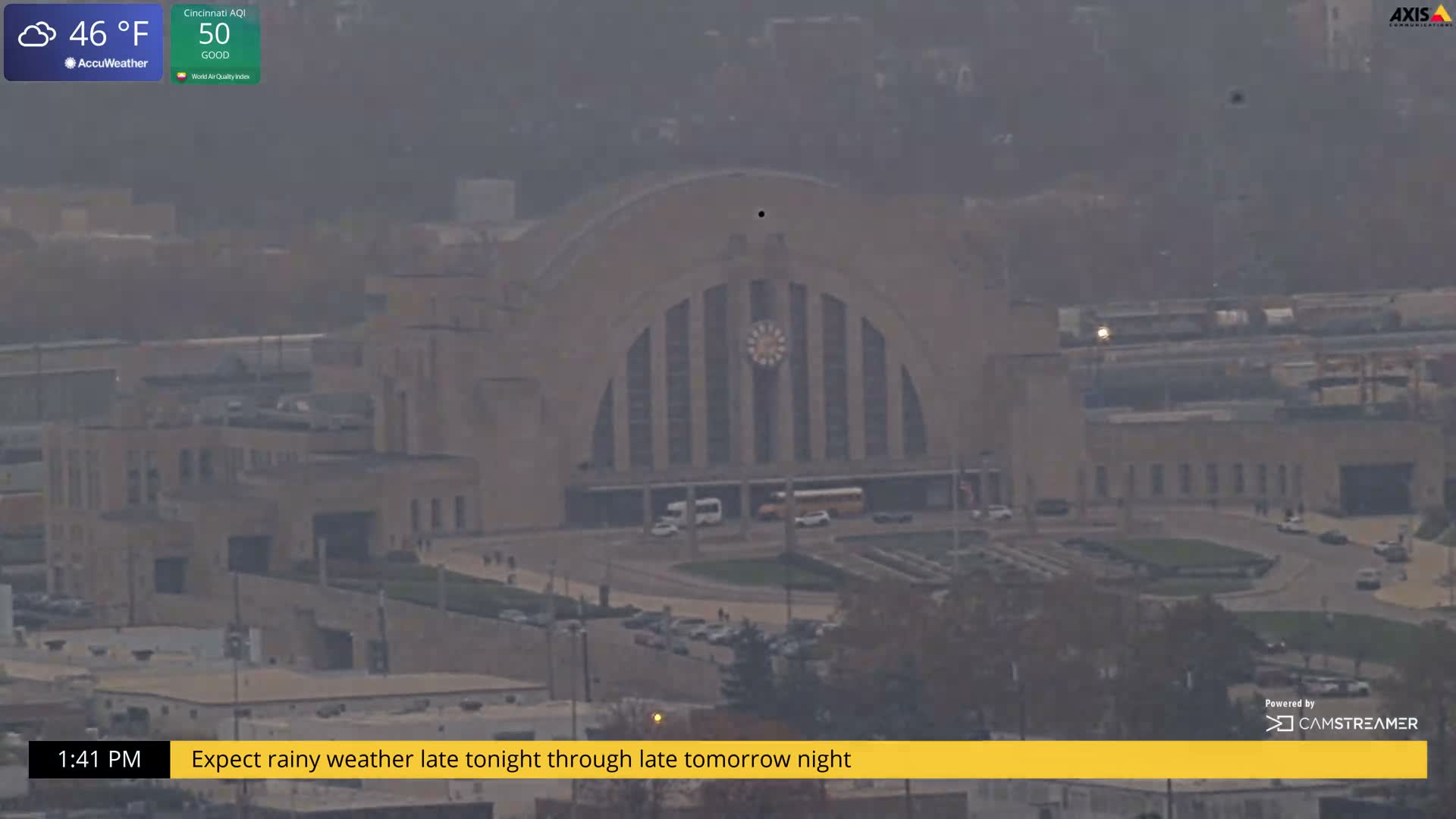 Cincinnati Skyline Live Cam - Cincinnati, Hamilton, Ohio, USA