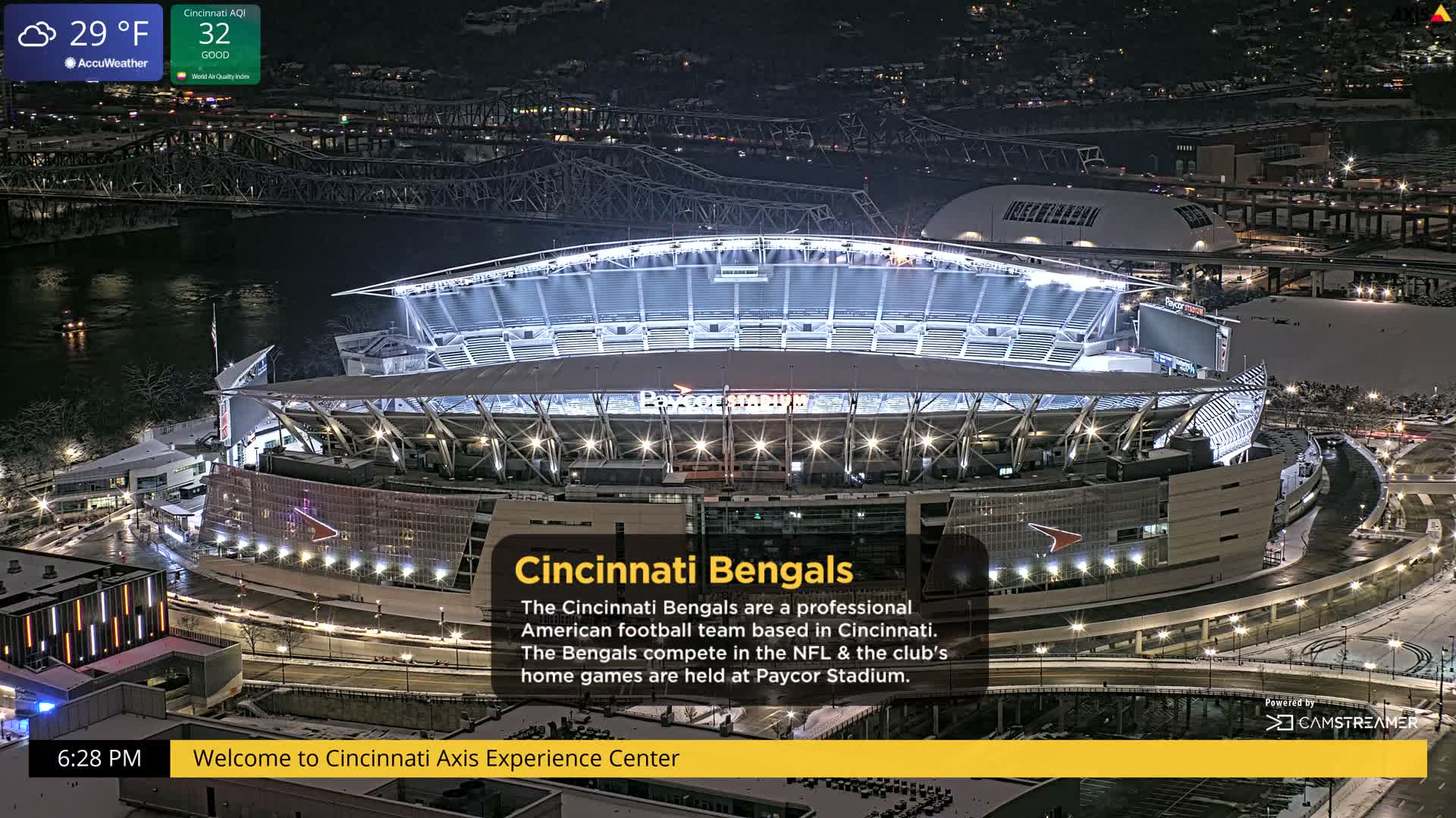 Cincinnati Skyline Live Cam - Cincinnati, Hamilton, Ohio, USA