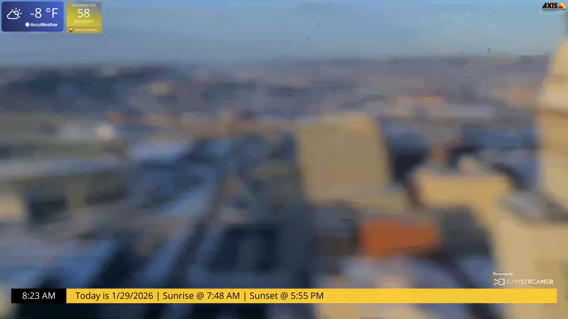 Cincinnati Skyline Live Cam - Cincinnati, Hamilton, Ohio, USA