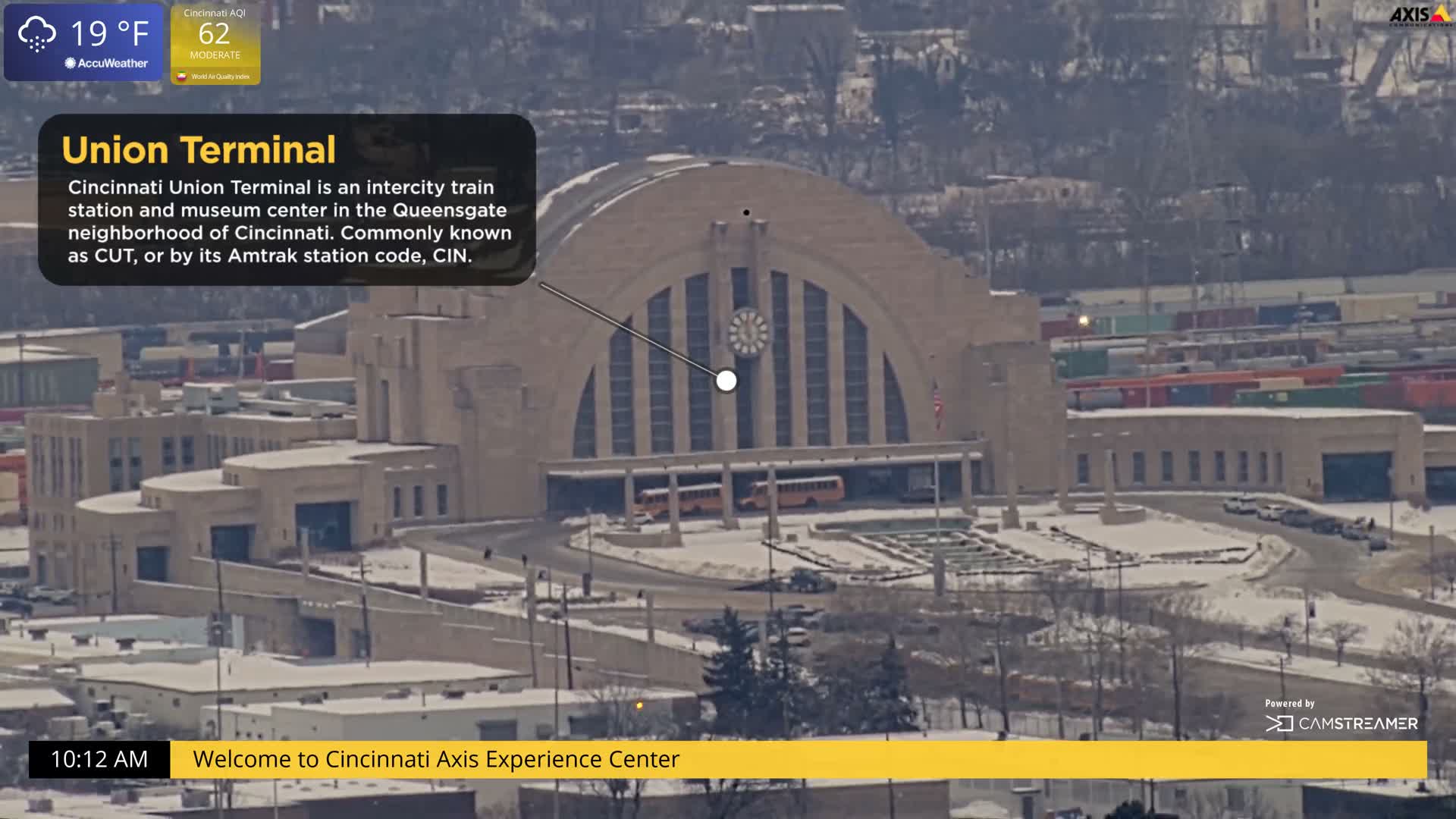 Cincinnati Skyline Live Cam - Cincinnati, Hamilton, Ohio, USA