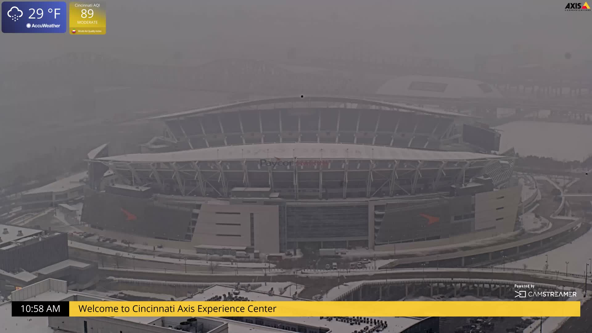Cincinnati Skyline Live Cam - Cincinnati, Hamilton, Ohio, USA