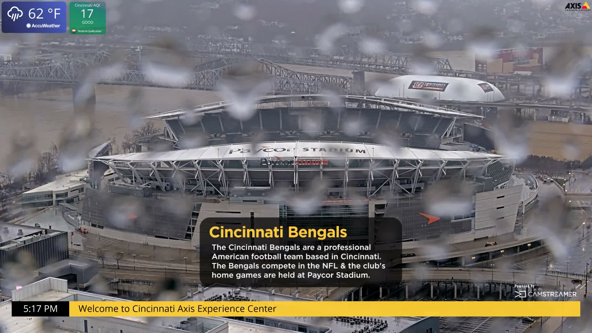 Cincinnati Skyline Live Cam - Cincinnati, Hamilton, Ohio, USA