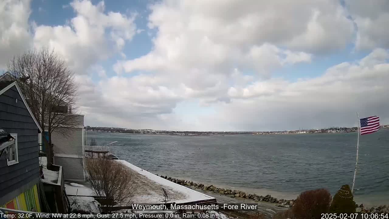 Fore River Live Cam- Weymouth, Massachusetts, USA