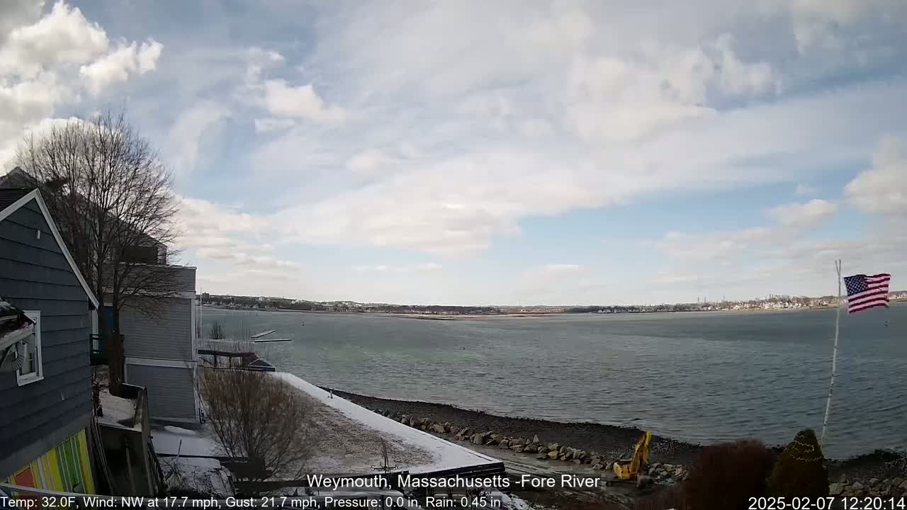 Fore River Live Cam- Weymouth, Massachusetts, USA