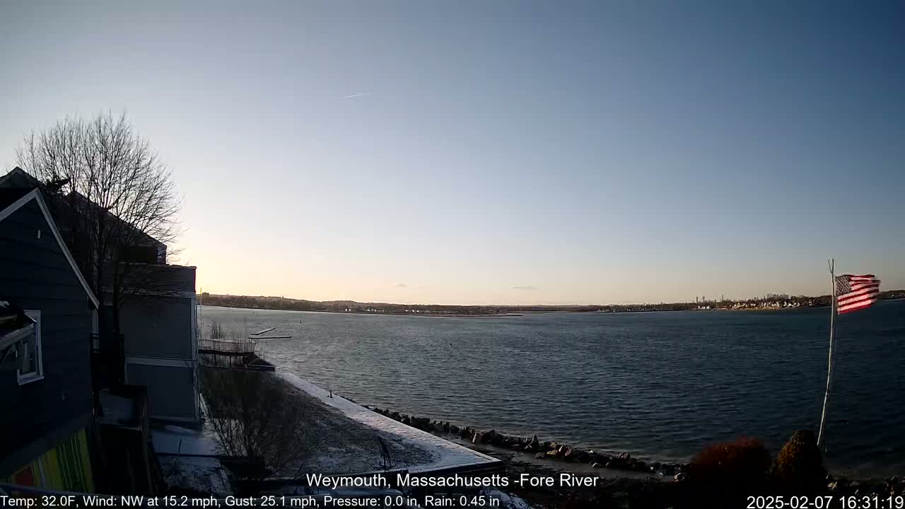 Fore River Live Cam- Weymouth, Massachusetts, USA