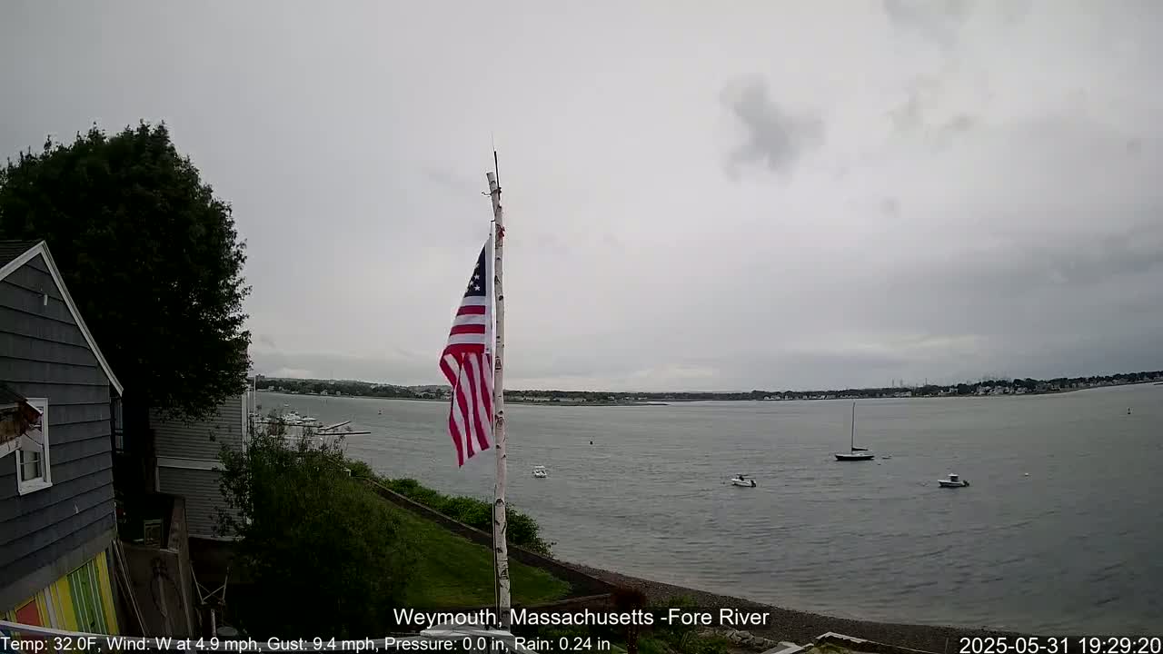 Fore River Live Cam- Weymouth, Massachusetts, USA