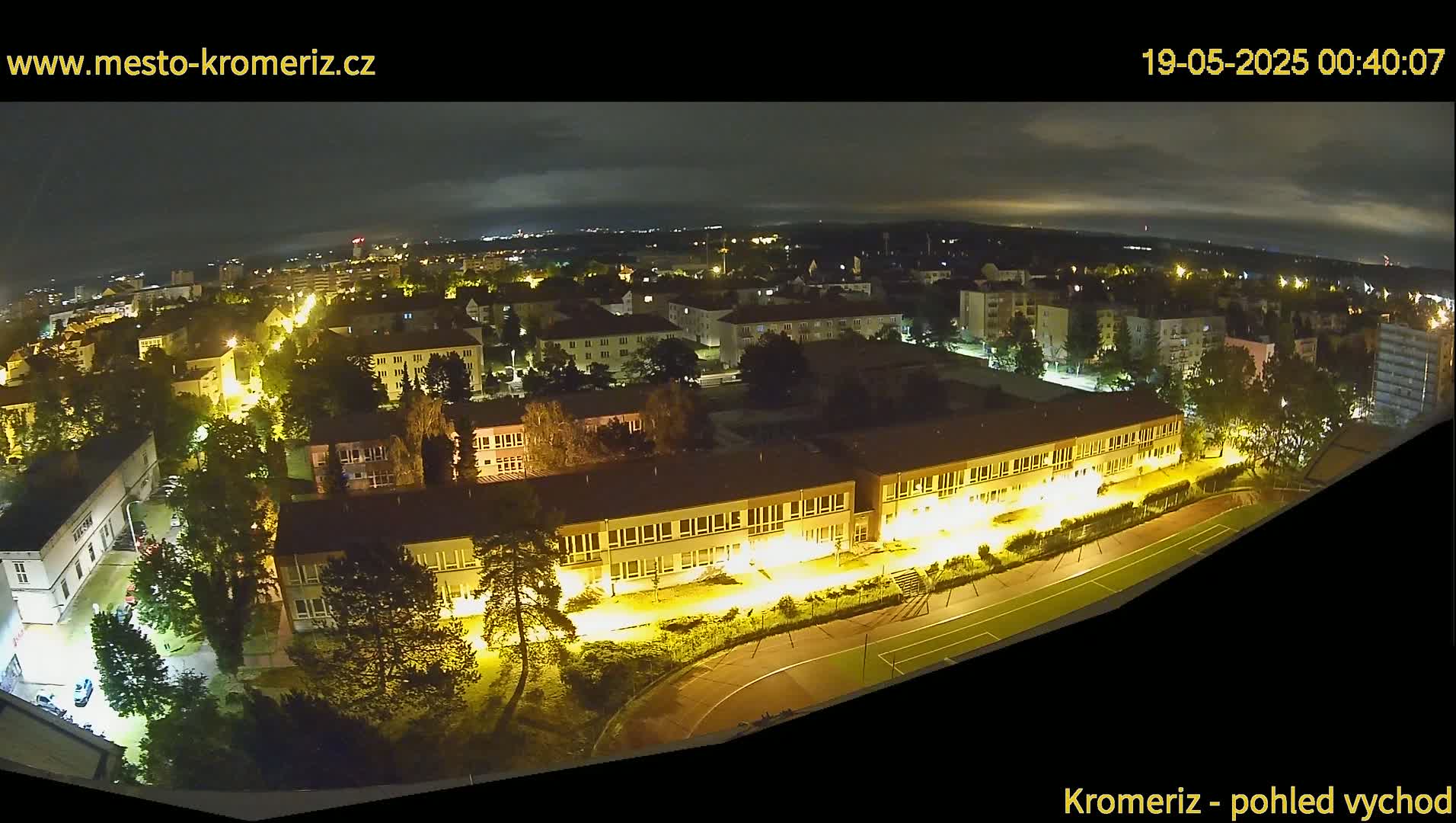 Kroměříž  East View Skyline Live Cam - Kromeriz, Zlin, Czechia