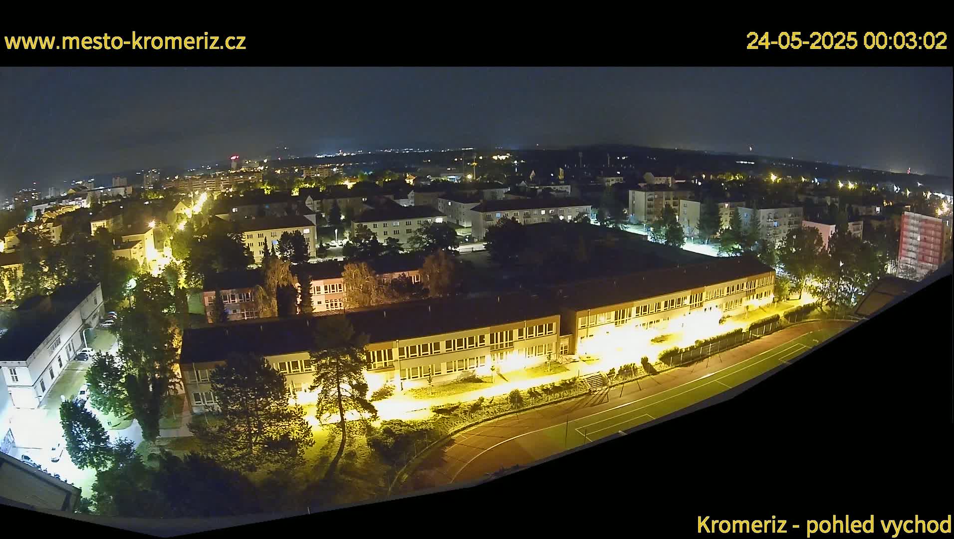Kroměříž  East View Skyline Live Cam - Kromeriz, Zlin, Czechia