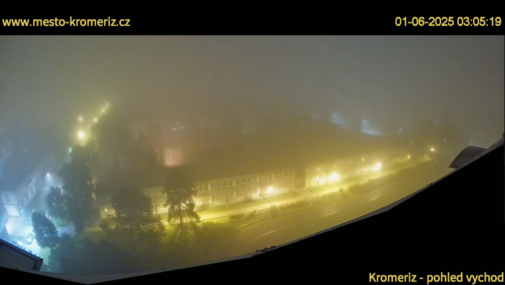 Kroměříž  East View Skyline Live Cam - Kromeriz, Zlin, Czechia