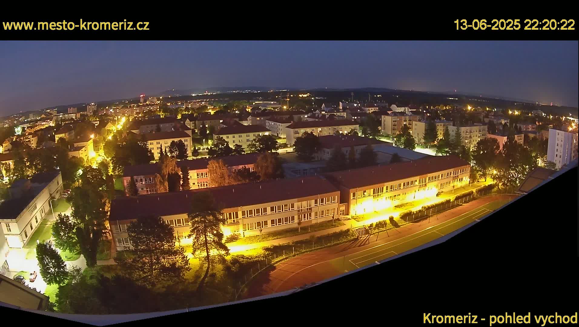 Kroměříž  East View Skyline Live Cam - Kromeriz, Zlin, Czechia