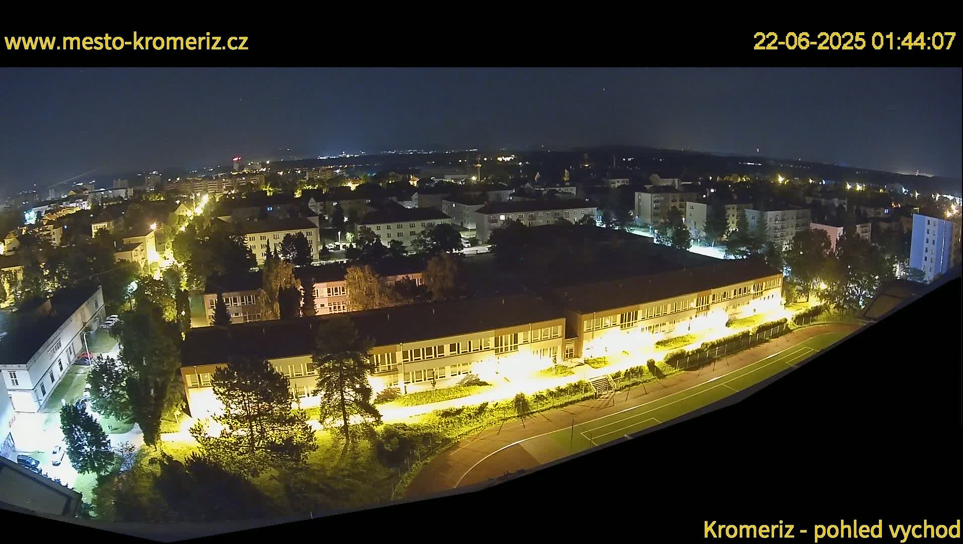 Kroměříž  East View Skyline Live Cam - Kromeriz, Zlin, Czechia