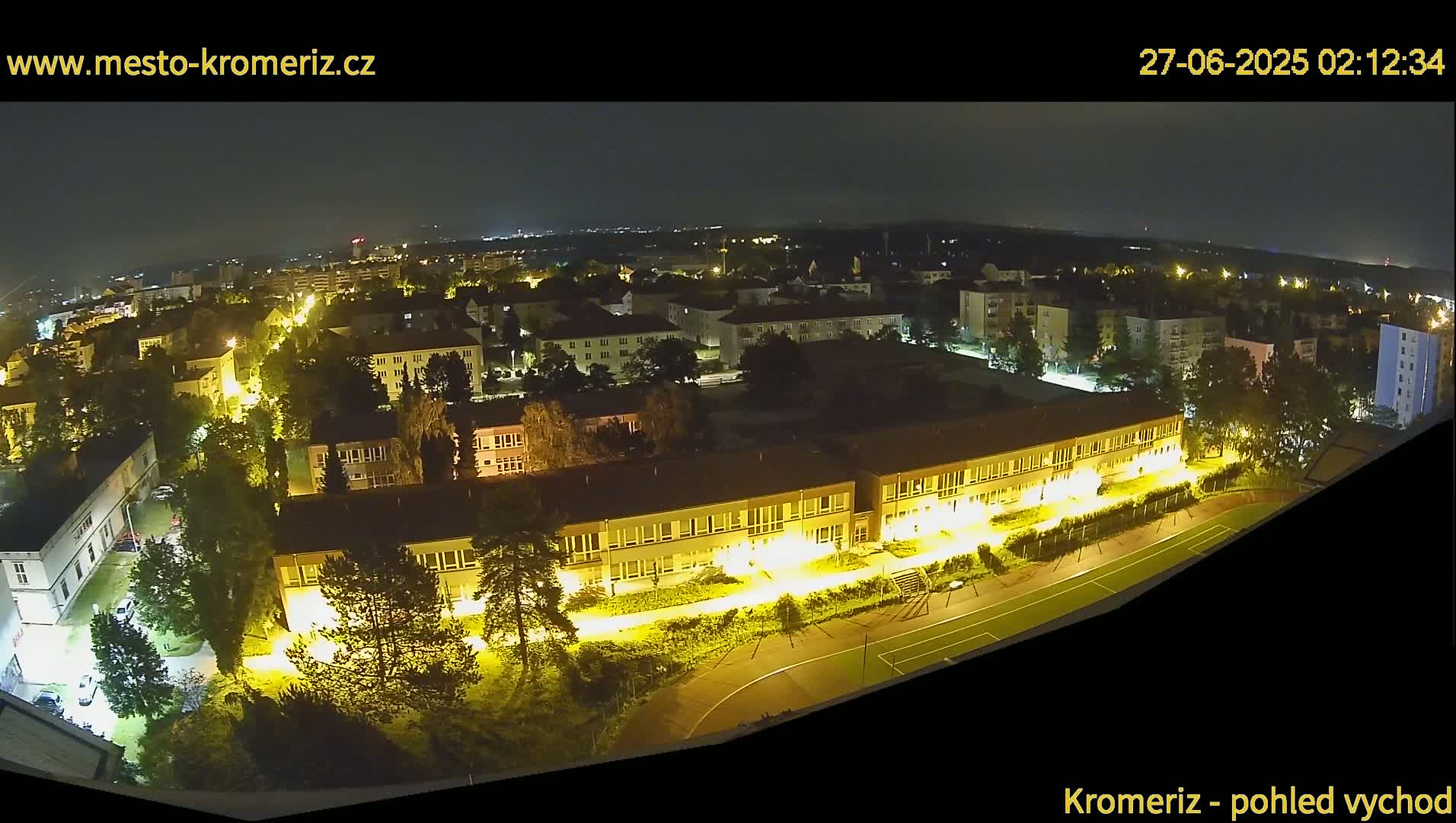 Kroměříž  East View Skyline Live Cam - Kromeriz, Zlin, Czechia