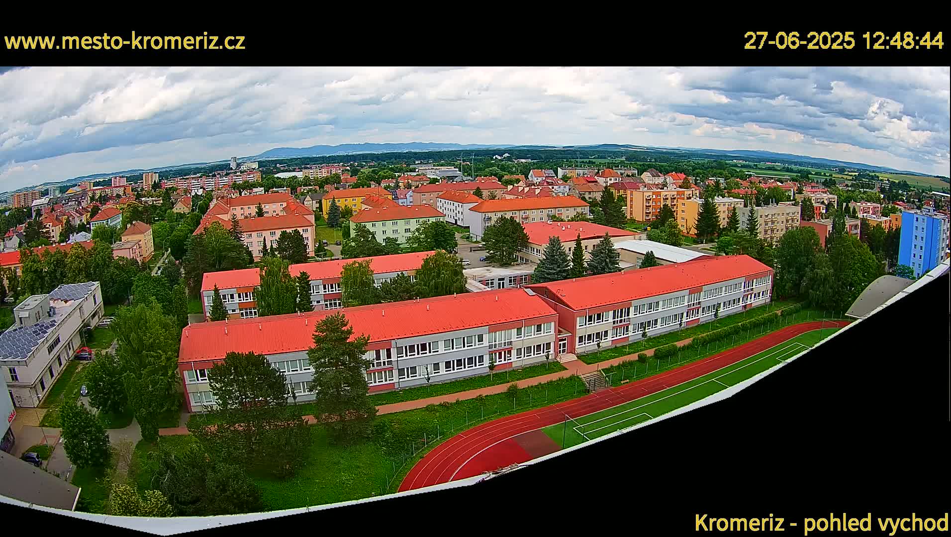 Kroměříž  East View Skyline Live Cam - Kromeriz, Zlin, Czechia