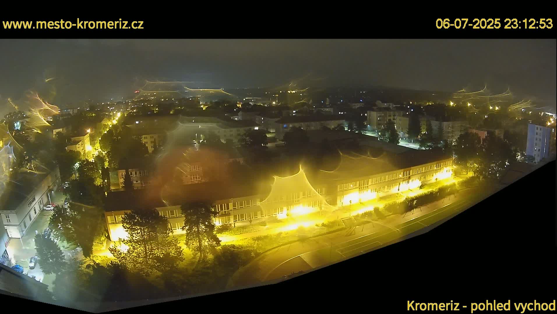 Kroměříž  East View Skyline Live Cam - Kromeriz, Zlin, Czechia