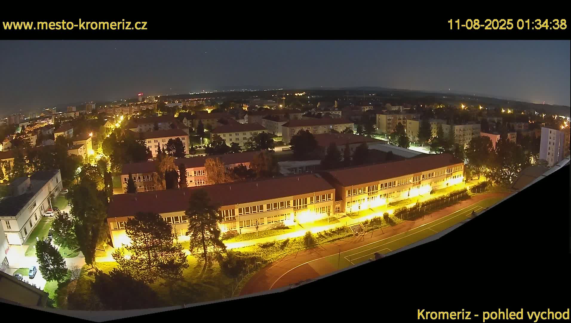 Kroměříž  East View Skyline Live Cam - Kromeriz, Zlin, Czechia