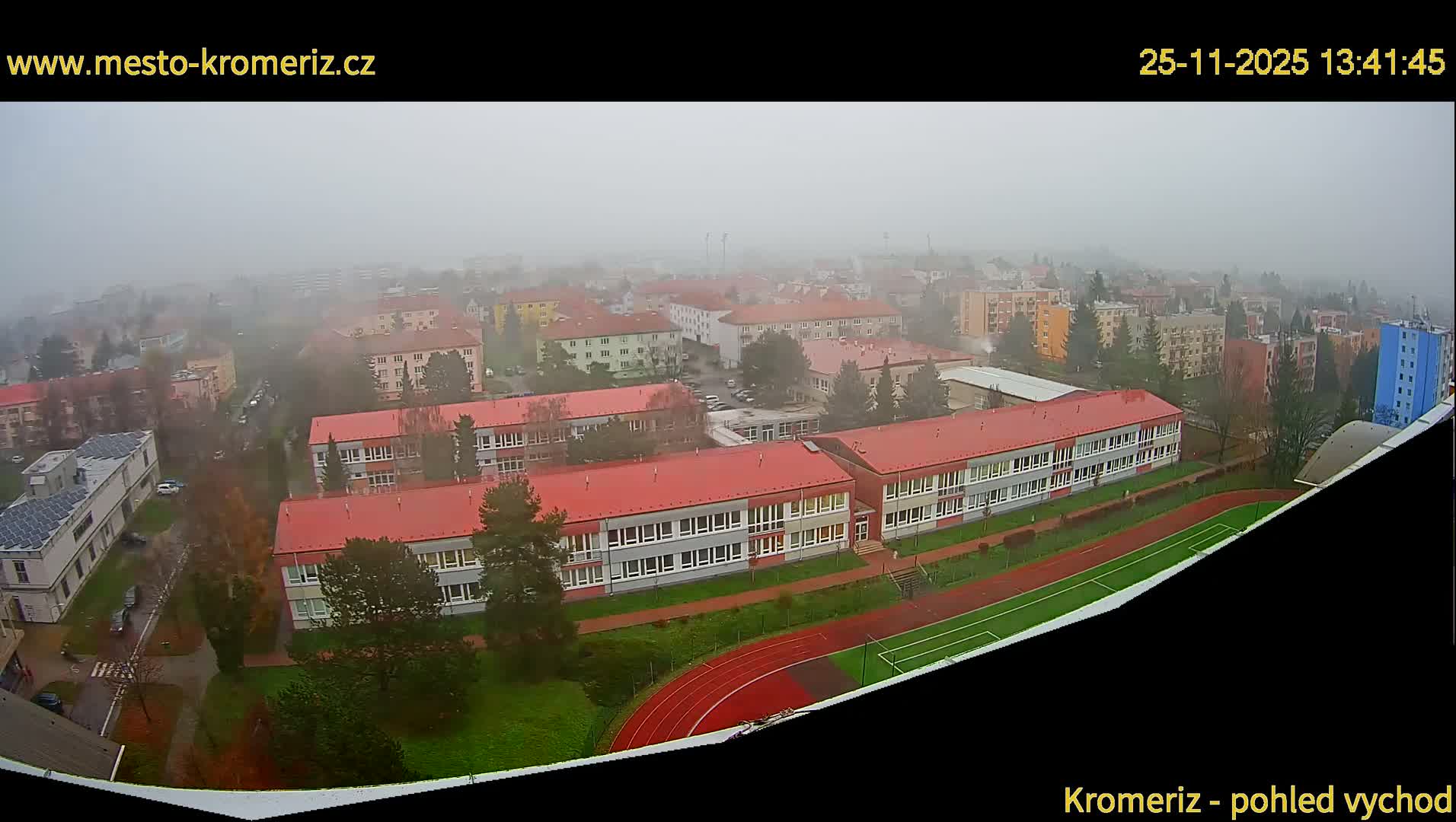Kroměříž  East View Skyline Live Cam - Kromeriz, Zlin, Czechia
