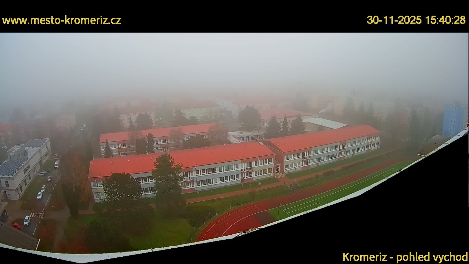 Kroměříž  East View Skyline Live Cam - Kromeriz, Zlin, Czechia
