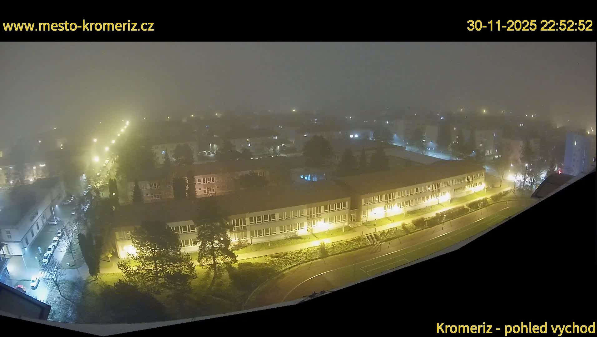 Kroměříž  East View Skyline Live Cam - Kromeriz, Zlin, Czechia