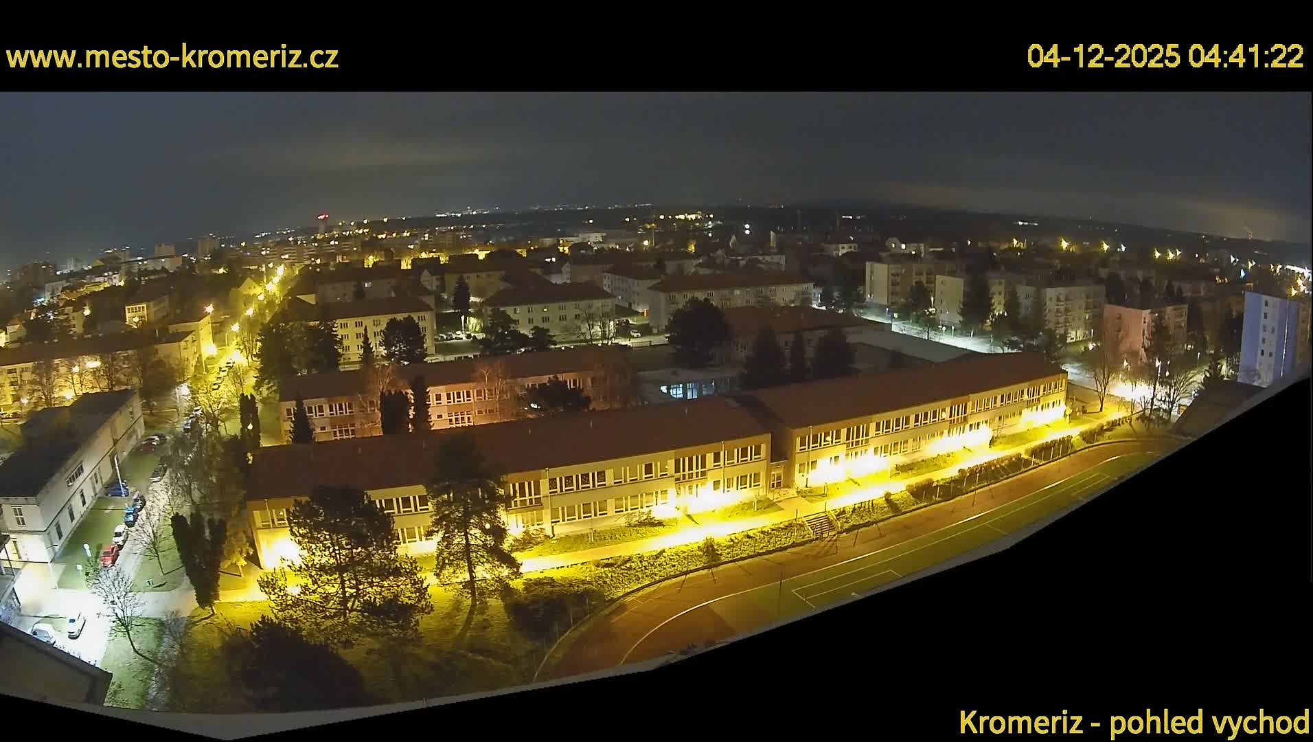 Kroměříž  East View Skyline Live Cam - Kromeriz, Zlin, Czechia