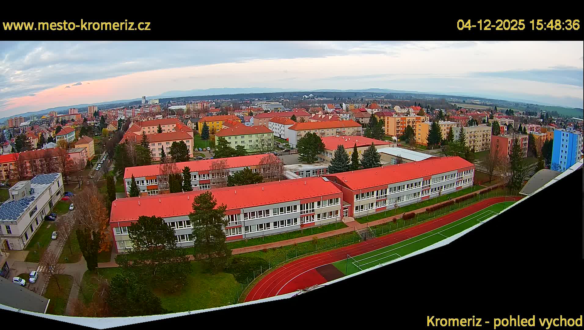 Kroměříž  East View Skyline Live Cam - Kromeriz, Zlin, Czechia
