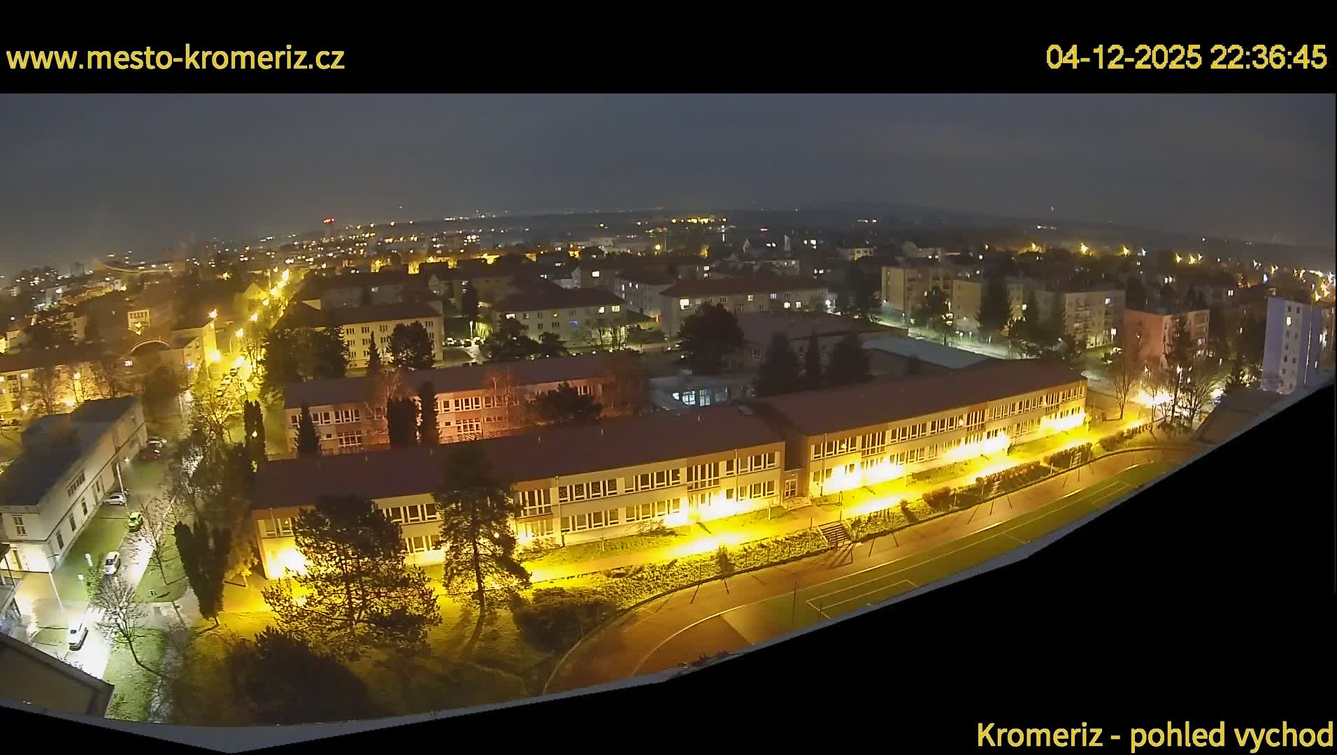 Kroměříž  East View Skyline Live Cam - Kromeriz, Zlin, Czechia