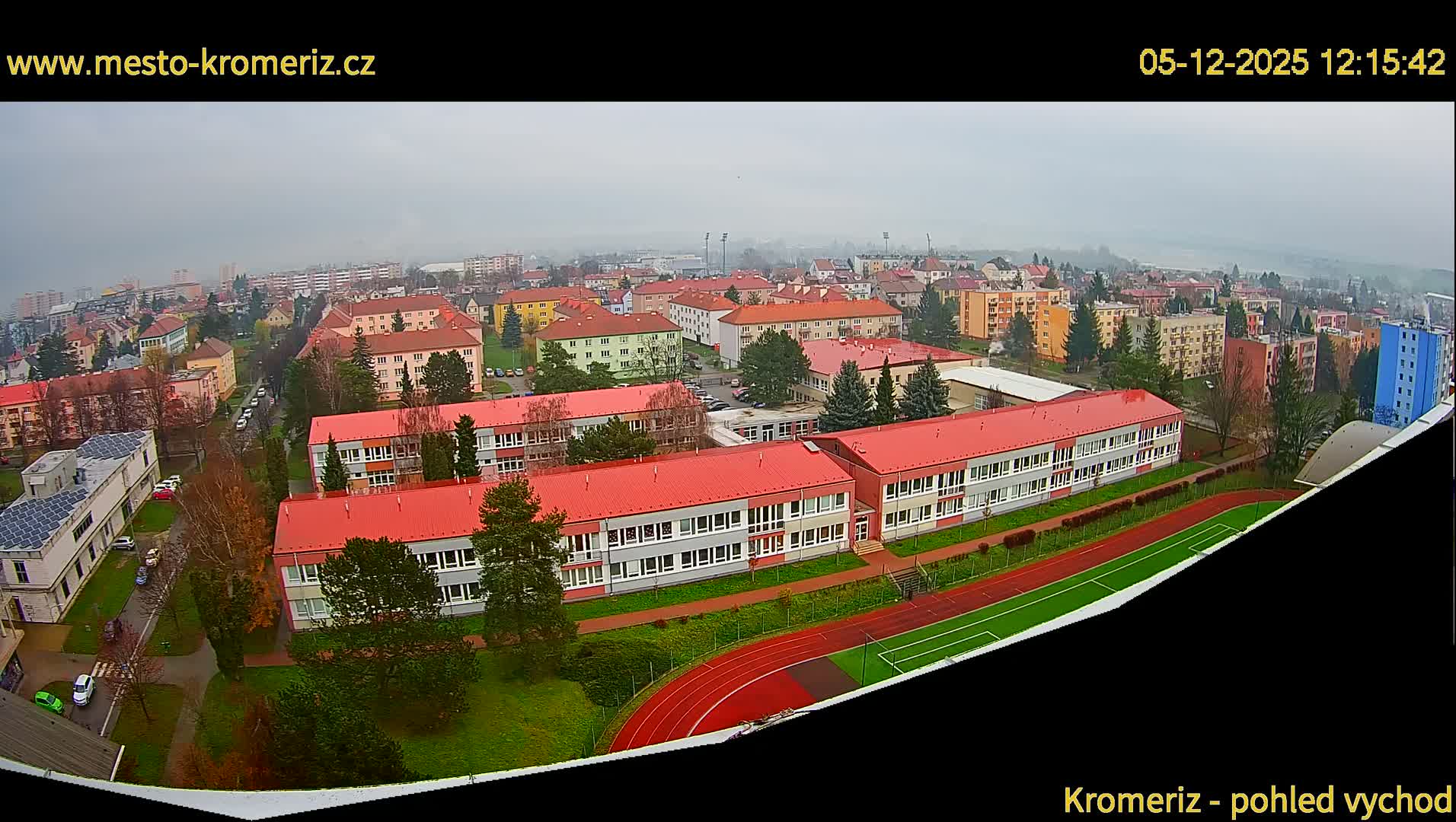 Kroměříž  East View Skyline Live Cam - Kromeriz, Zlin, Czechia