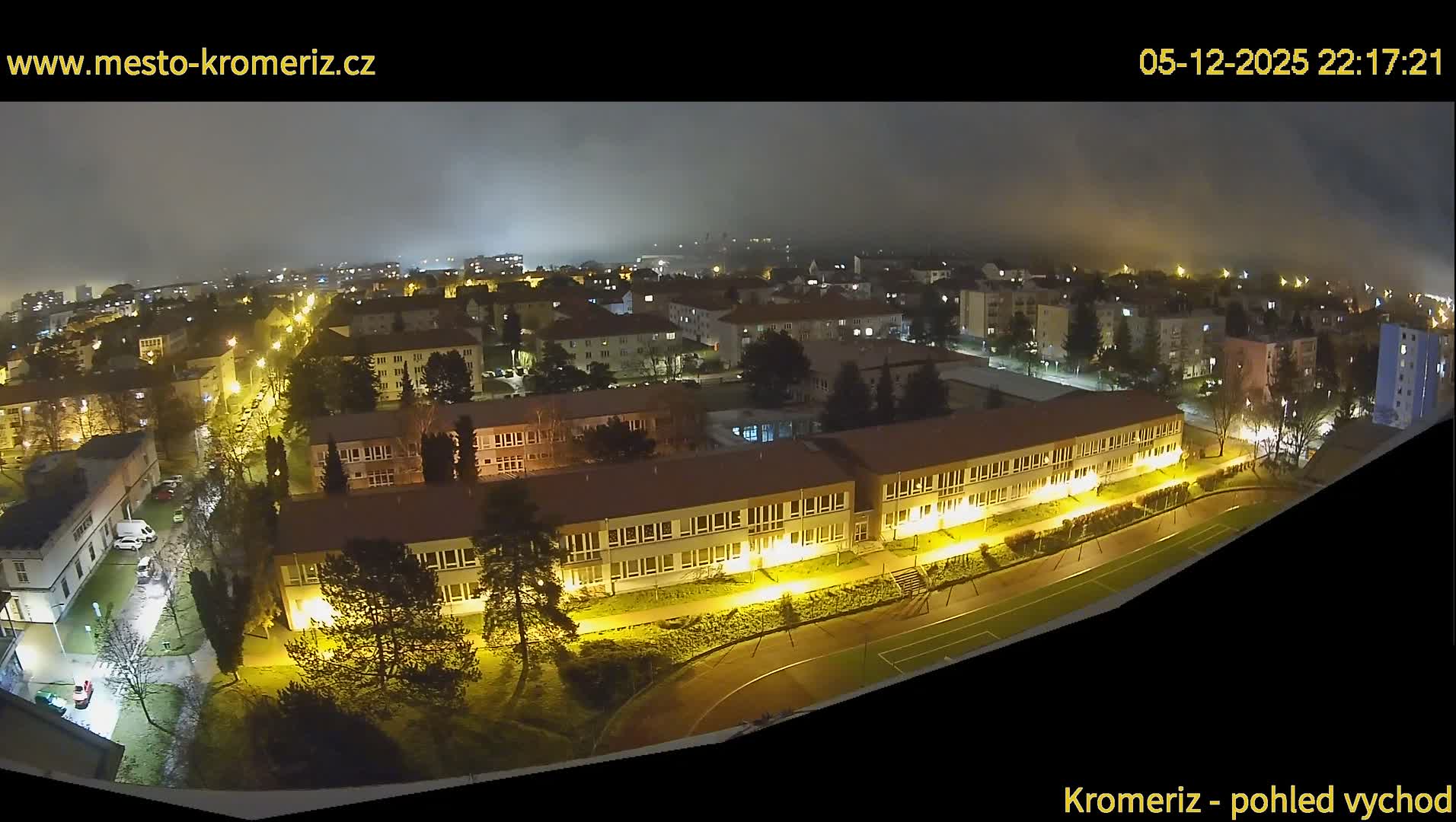 Kroměříž  East View Skyline Live Cam - Kromeriz, Zlin, Czechia