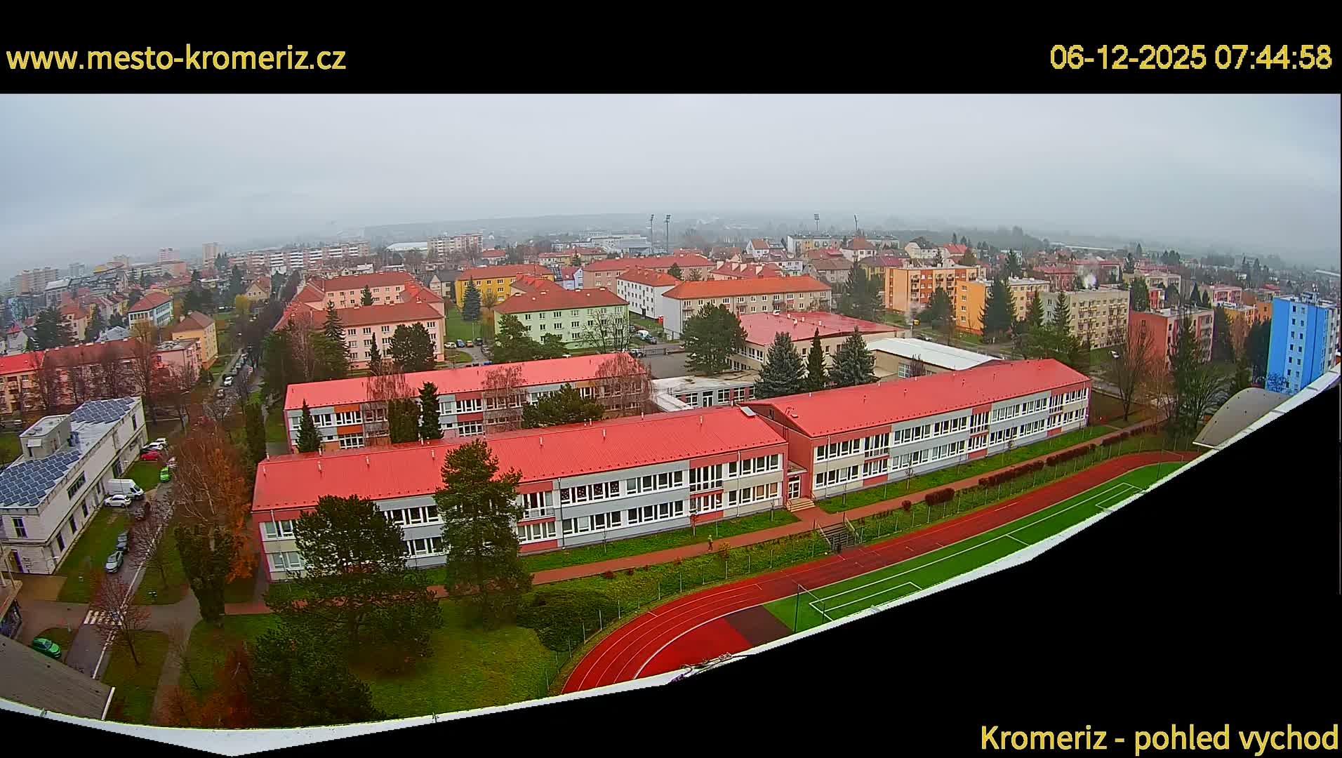 Kroměříž  East View Skyline Live Cam - Kromeriz, Zlin, Czechia