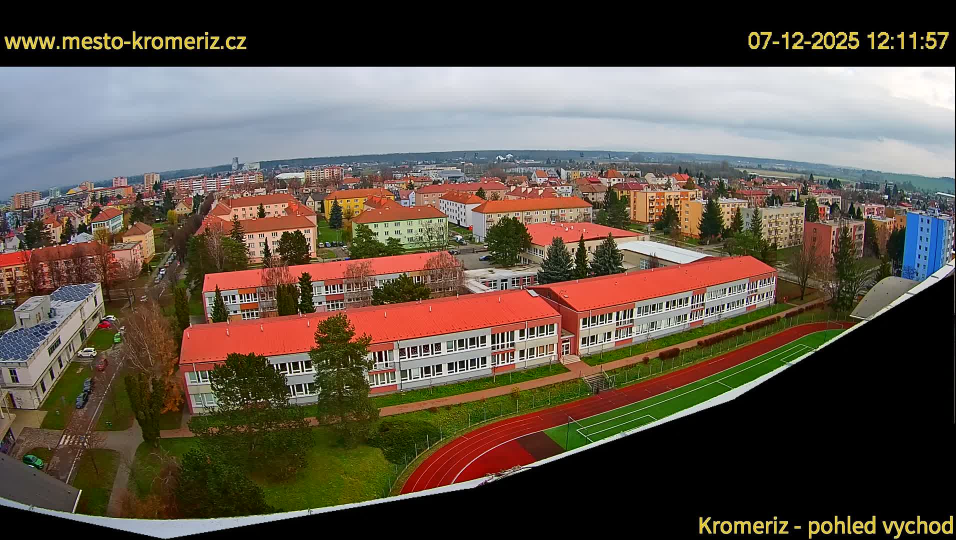 Kroměříž  East View Skyline Live Cam - Kromeriz, Zlin, Czechia