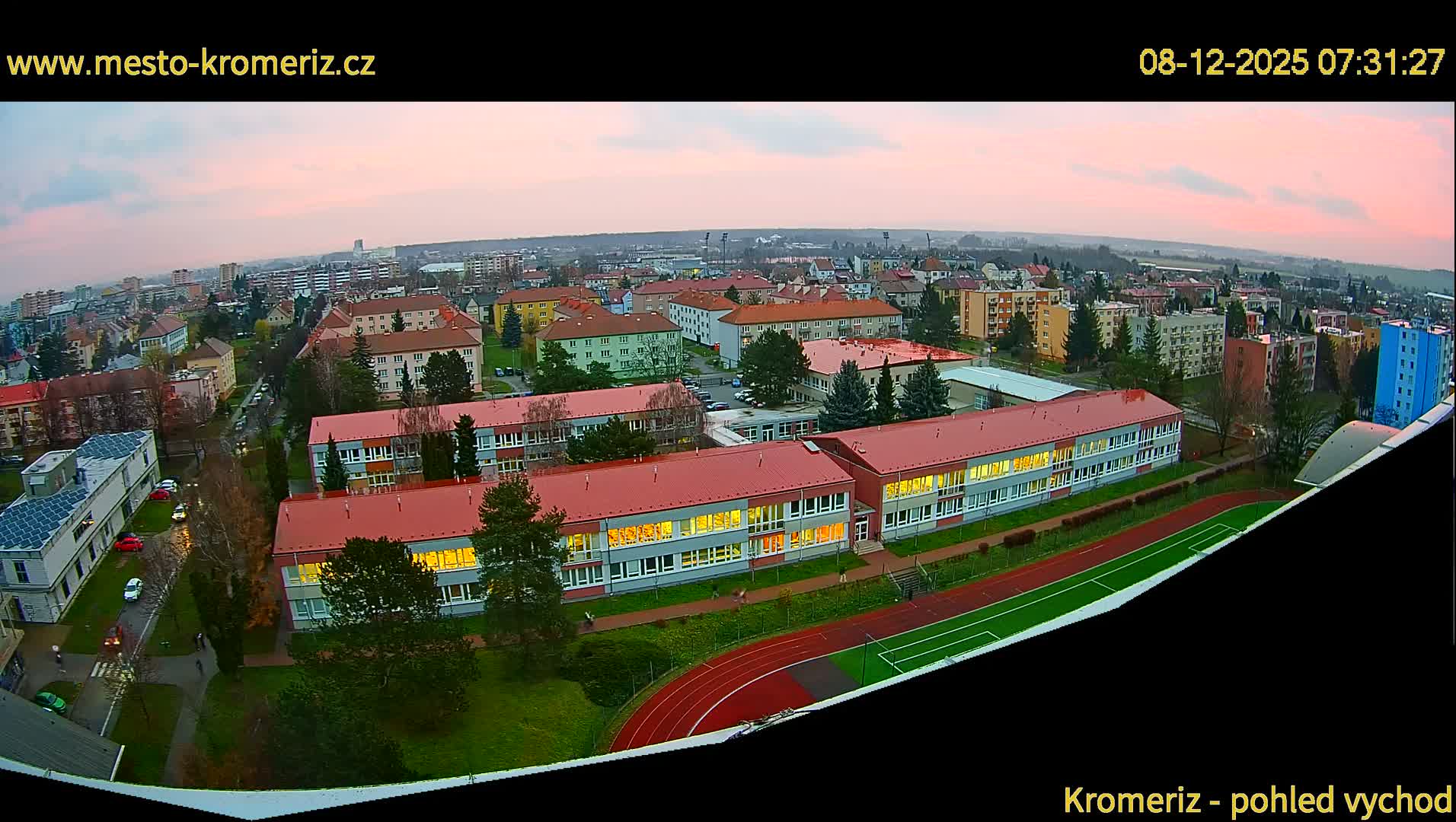 Kroměříž  East View Skyline Live Cam - Kromeriz, Zlin, Czechia