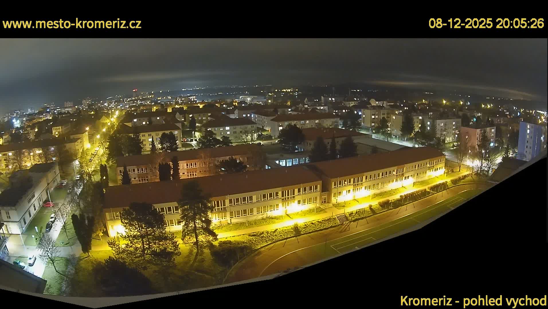 Kroměříž  East View Skyline Live Cam - Kromeriz, Zlin, Czechia