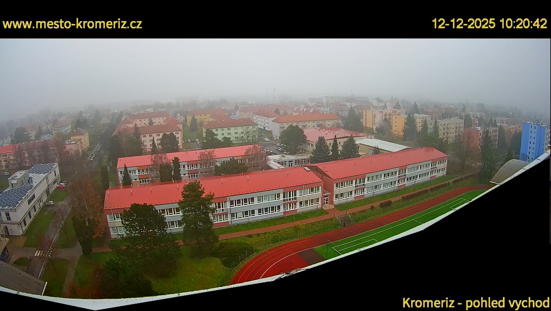 Kroměříž  East View Skyline Live Cam - Kromeriz, Zlin, Czechia