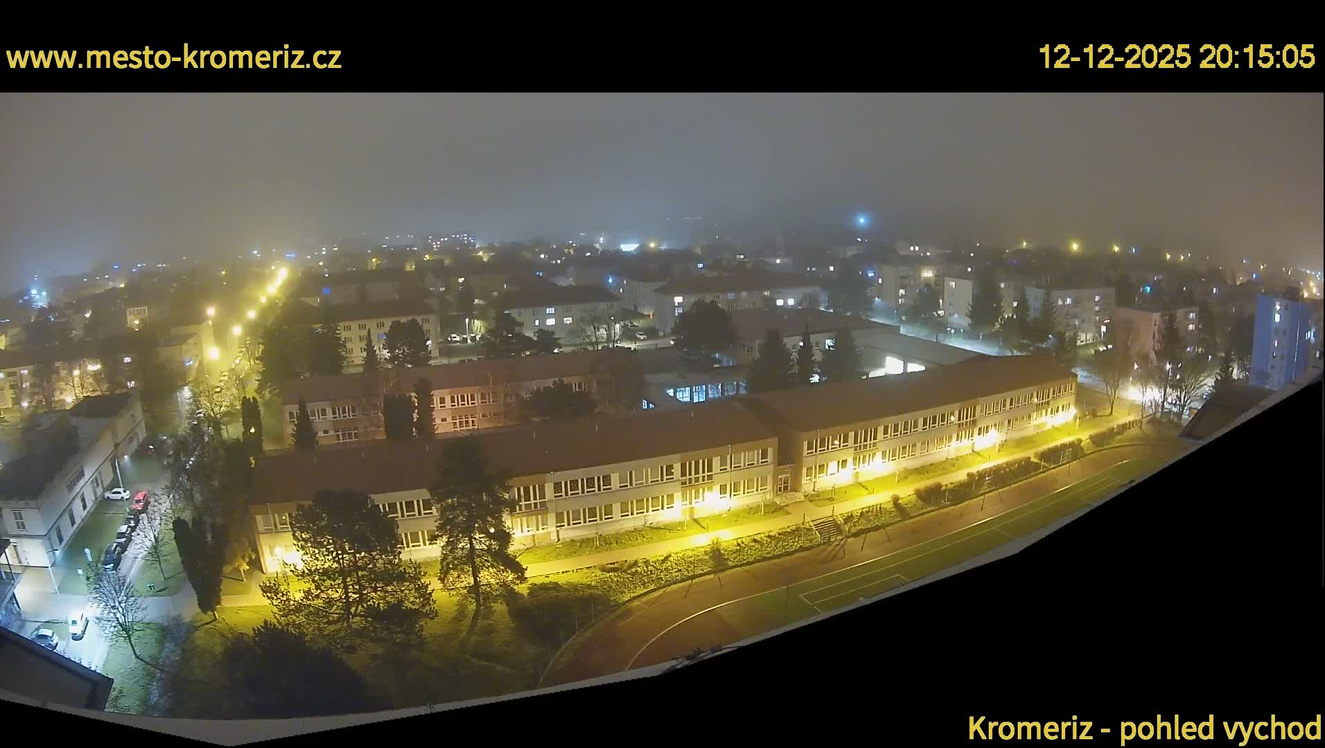 Kroměříž  East View Skyline Live Cam - Kromeriz, Zlin, Czechia
