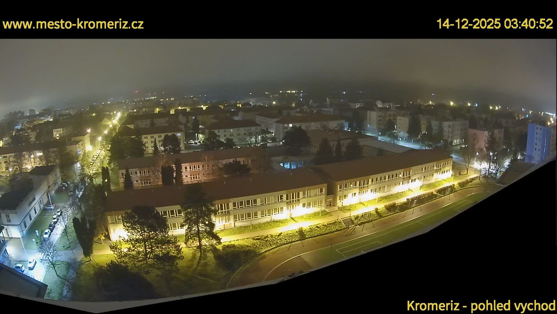 Kroměříž  East View Skyline Live Cam - Kromeriz, Zlin, Czechia