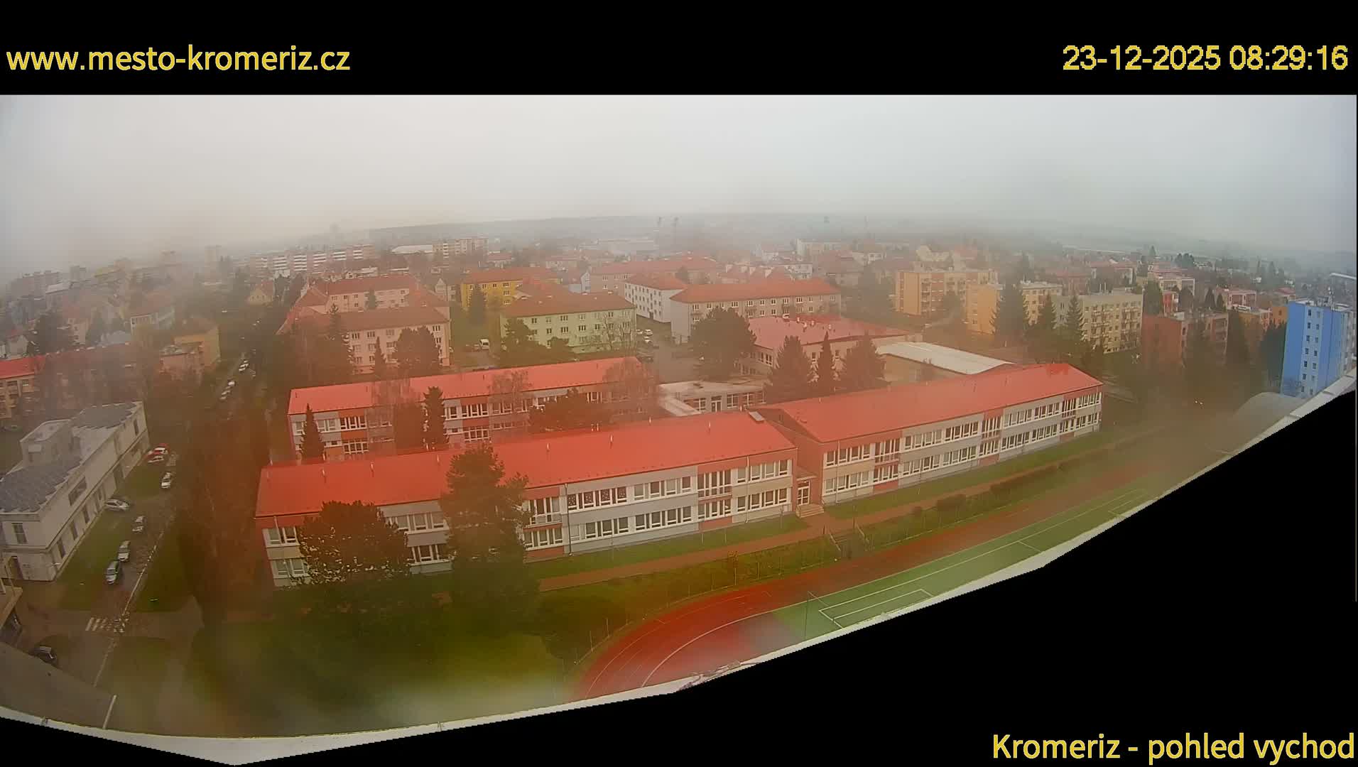 Kroměříž  East View Skyline Live Cam - Kromeriz, Zlin, Czechia
