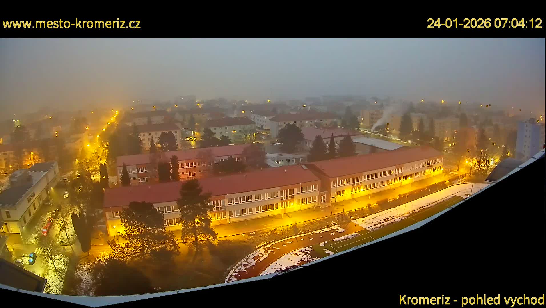 Kroměříž  East View Skyline Live Cam - Kromeriz, Zlin, Czechia