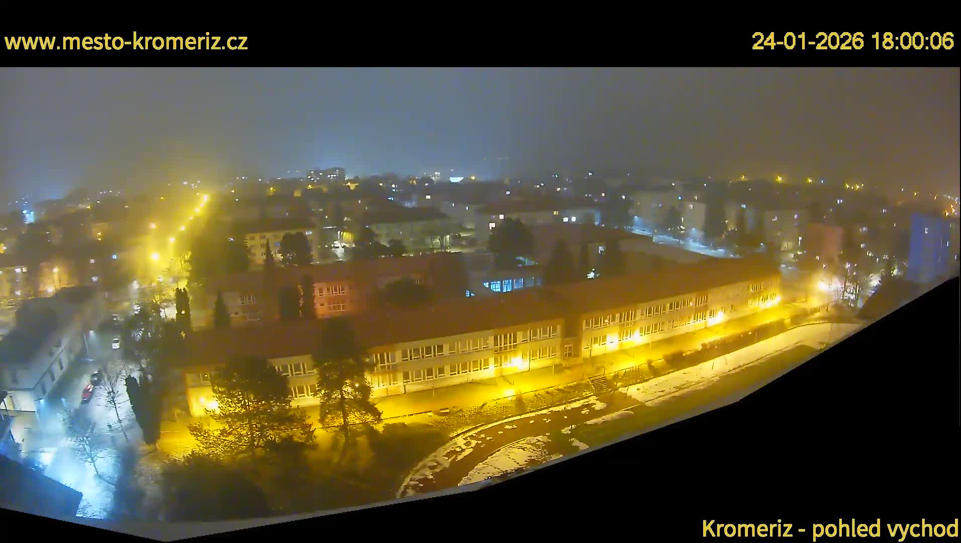 Kroměříž  East View Skyline Live Cam - Kromeriz, Zlin, Czechia
