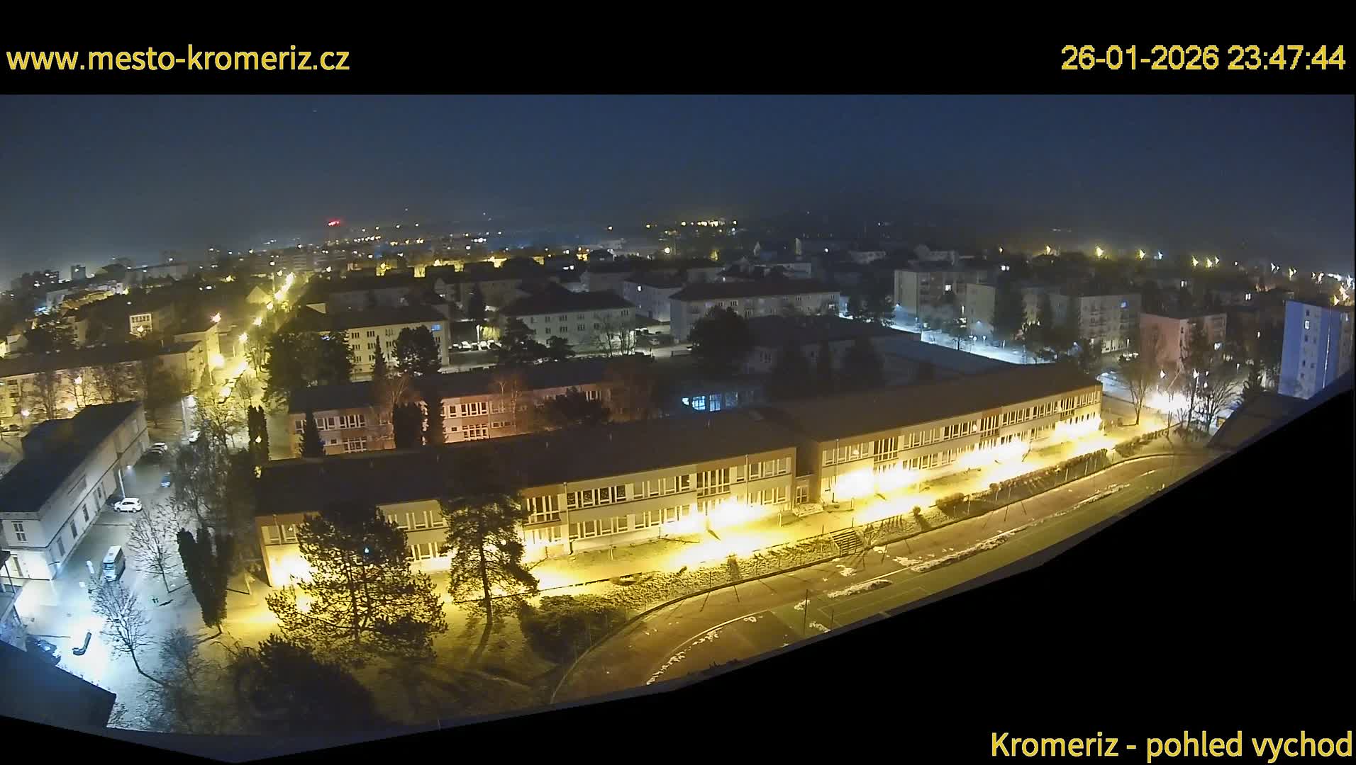 Kroměříž  East View Skyline Live Cam - Kromeriz, Zlin, Czechia