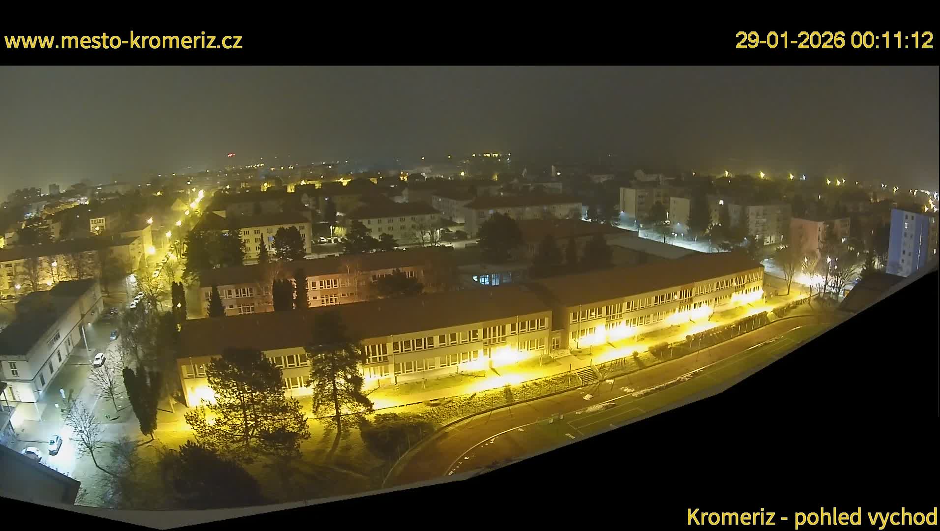 Kroměříž  East View Skyline Live Cam - Kromeriz, Zlin, Czechia