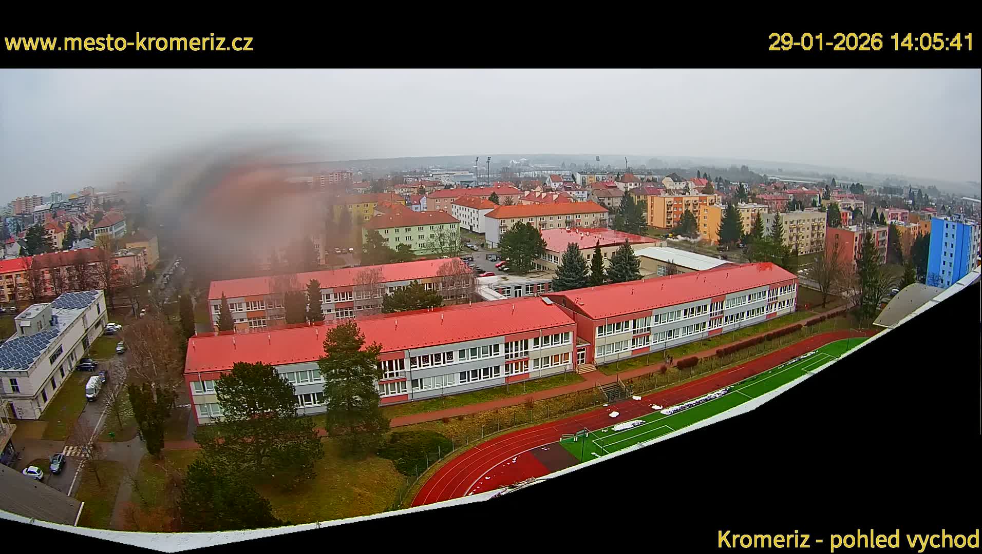 Kroměříž  East View Skyline Live Cam - Kromeriz, Zlin, Czechia
