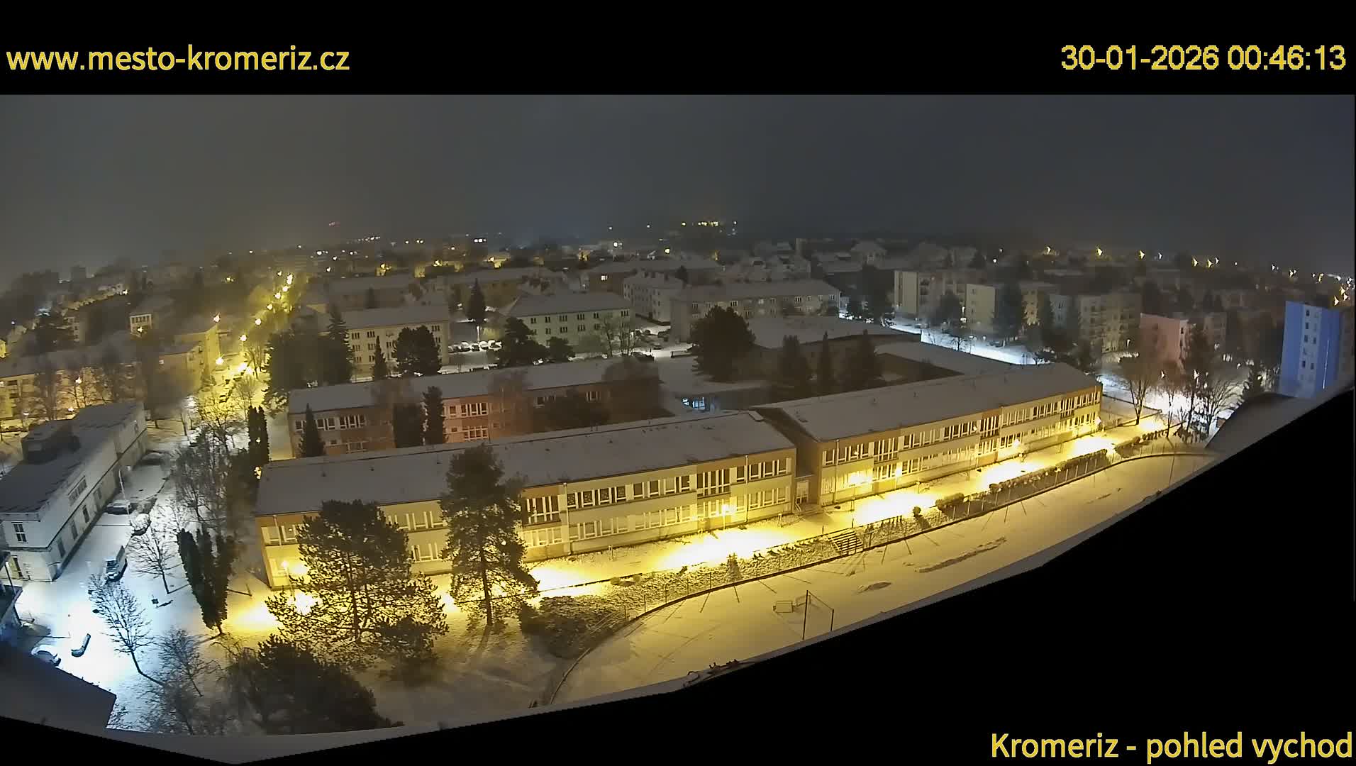 Kroměříž  East View Skyline Live Cam - Kromeriz, Zlin, Czechia