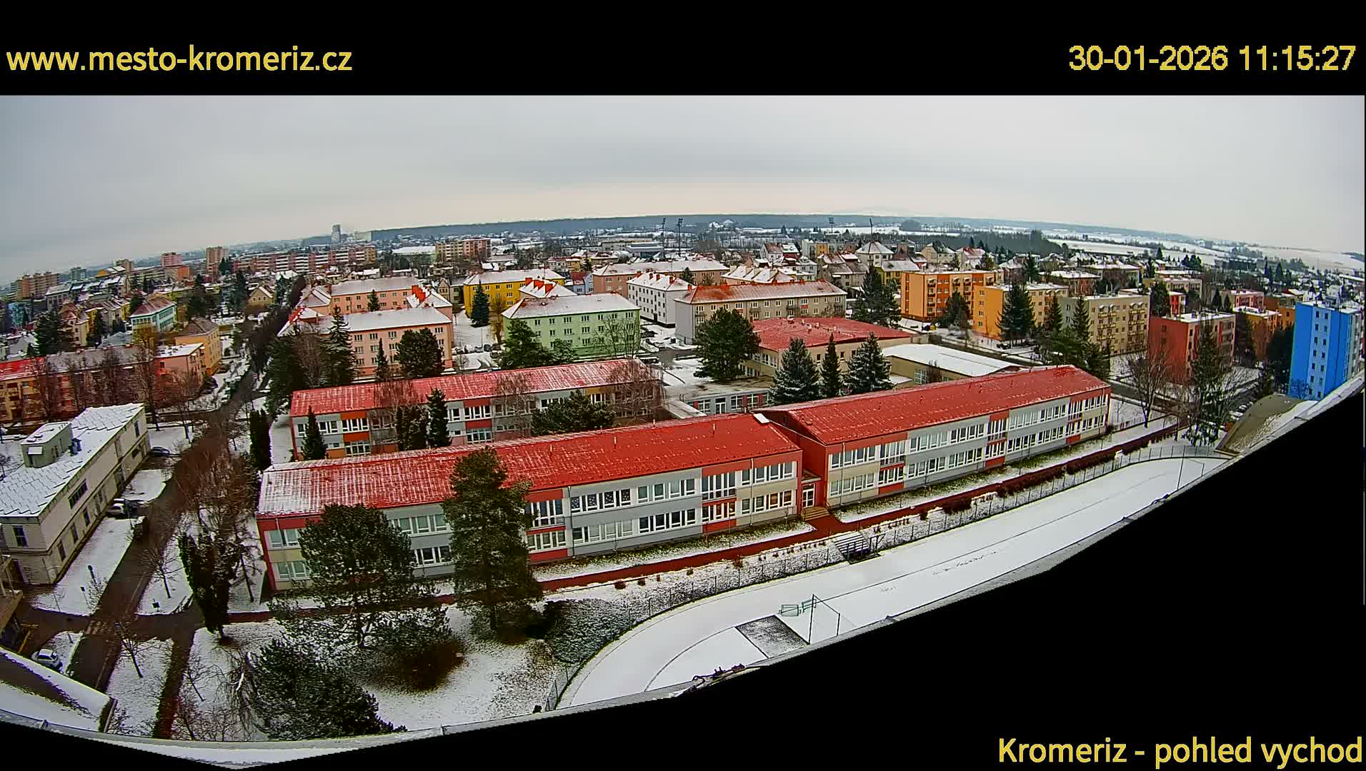 Kroměříž  East View Skyline Live Cam - Kromeriz, Zlin, Czechia