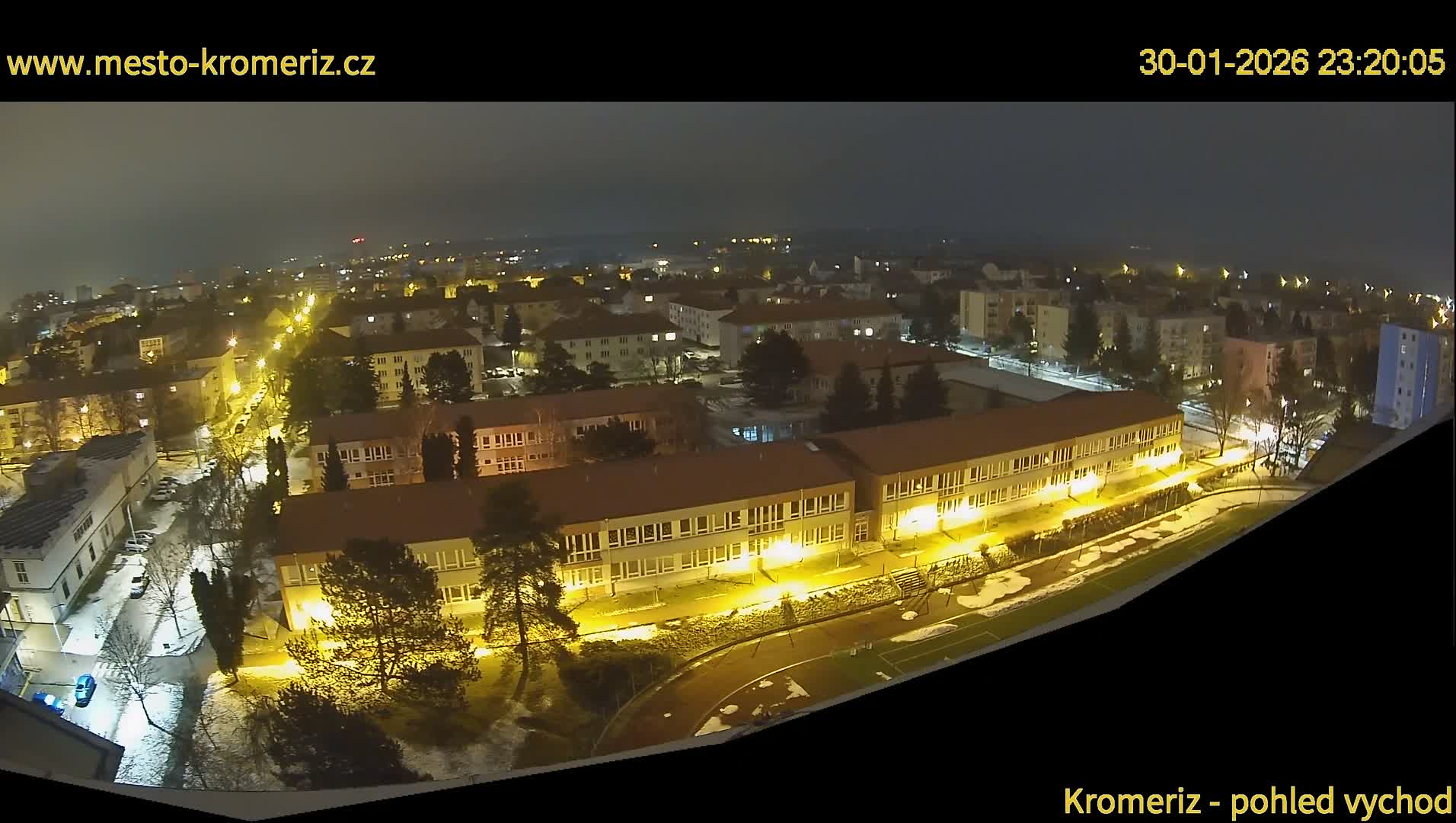 Kroměříž  East View Skyline Live Cam - Kromeriz, Zlin, Czechia